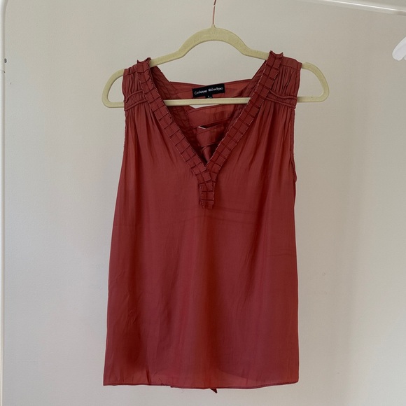 Catherine Malandrino Tops - Catherine Malandrino Sleeveless Satin Top – Size Small